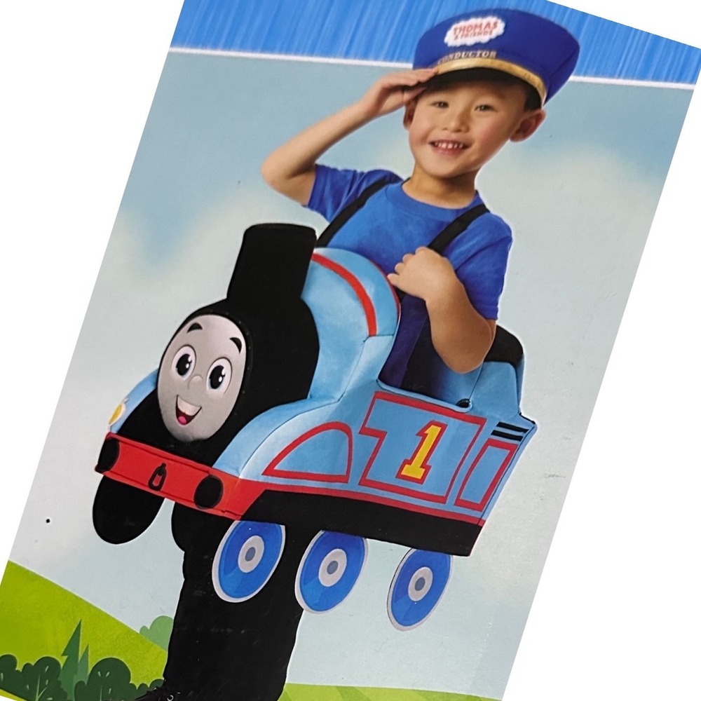 Thomas & Friends Ride-Along Foam Train Costume with Hat Toddler 2T-(3T-4T) NWT